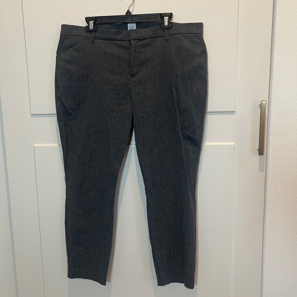 GAP Signature Skinny Ankle Pants Women's Size 18 Gray Career